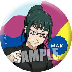 Zenin Maki Jujutsu Kaisen Trading Mat Can Badge Holiday Ver. Zenin Maki (Normal Ver.) Goods Can Badge Button Badge