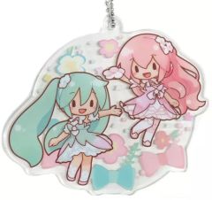 [Used] Keychain Hatsune Miku& Megurine Luka Fluffy Acrylic Keychain "Megurine Luka 15th Ver."Hatsune Miku series"