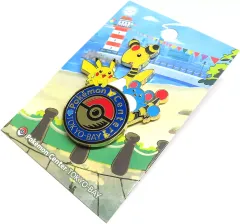 【中古】バッジ・ビンズ ピカチュウ＆デンリュウ＆マリル ロゴピンズ ポケモンセンター トウキョーベイ OP 「ポケットモンスター」