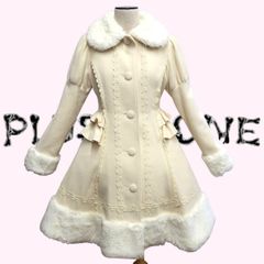 ANGELIC PRETTY うさ耳ファーコート アイボリー - メルカリ