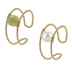 [SRG FASHION] 指輪 レディース リング 2個 オープンリング パールリング フォークリング リボン フリーサイズ 調整可 アクセサリー 誕生日 プレゼント (1) 1