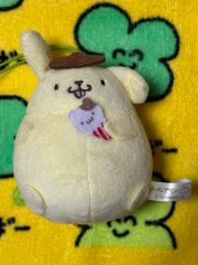 ポムポムプリン 甘かわデザイン マスコット ぬいぐるみ ホルダー 涙