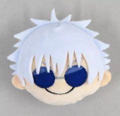 [Used] Badges and Pins Satoru Gojo(Kaitama/Tamaori) Plush Face Badge "Jujutsu Kaisen Season 2"