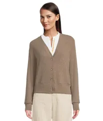 マイケルスターズ レディース アウター ニット・セーター Vネック カーディガン Michael Stars Ilsa Vneck Cardigan Cobblestone
