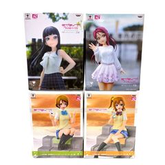 ラブライブ！サンシャイン!! SQフィギュア 黒澤ダイヤ・桜内梨子／ラブライブ！ ～放課後のひととき～ SQフィギュア 小泉花陽・高坂穂乃果4体セット