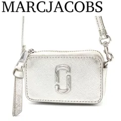 MARCJACOBS SNAPSHOT ショルダーバッグ ミニバッグ シルバー