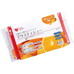 【新品】 口腔ケア用ウエットシート PHマウスティシュー オレンジ 60枚入×4個