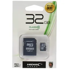 【新品】 HIDISC microSDカード 32GB [データ復旧サービス付] SD変換アダプタ/ケース付き 重要データ 保存 データ転送 バックアップ 写真 動画 CLASS10 UHS-1対応
