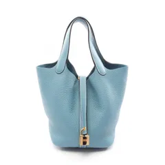 エルメス HERMES ハンドバッグ ピコタンロックPM ニューブルージーン レザー ピコタンロックPM ニューブルージーン レディース Used A