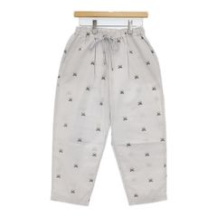 marble sud あじさい JQ Loose PT ジャガードルーズパンツ 花柄 イージーパンツ 定価25300円 パンツ 2024 グレー レディース マーブルシュッド【中古】6-0910M∞