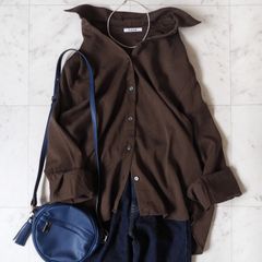 Finamore フィナモレ リネン100% シャツワンピース イタリア製40 美品【フィナモレ】リネンシャツワンピース サイズ40 ブラック