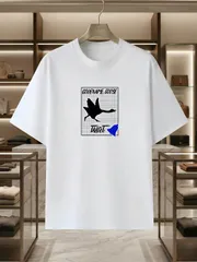 新品 送料無料 CODENAME GOOSE ガチョウシルエット T シャツ ストリート クール グラフィック 前面プリント