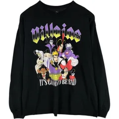 古着 DISNEY ディズニー キャラクタープリントロングTシャツ ロンT メンズXL相当/eaa673108