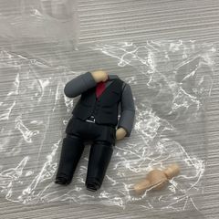 開封品　ねんどろいど　スーツボディパーツ　ブラックベスト＆グレーシャツ ねんどろいどもあ きせかえスーツ02　体パーツ　男の子　写真にあるもののみバラ売り不可