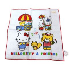 未使用 ヴィンテージ Sanrio ハロー キティ HELLO KITTY Friends ハンカチ タオル レトロ サンリオ 当時 日本 Japan vintage handkerchief