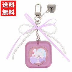 ちいかわ モモンガ CWキーリングコスメパレット 2色ハイライト 4色アイシャドウ ハートチャーム付き サテンリボン バッグチャーム