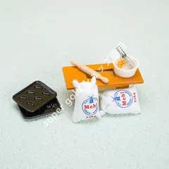 ドールハウス ミニチュア 食玩 パーツ BJD対応 キッチン 小道具 モデル ポーチ
