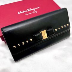 ◇極美品◇バレンシアガ ラウンドジップ長財布 ブラック×シルバー旧