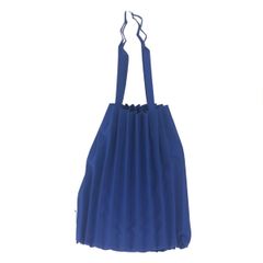 ISSEY MIYAKE イッセイミヤケ ミーイッセイミヤケ トートバッグ トランクプリーツ ナイロン ブルー レディース 240001220129