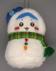 【中古】ぬいぐるみマスコット・ぬいぐるみバッジ ハチワレ マスコット 「エニマイくじ ちいかわ なんか小さくてかわいいやつ ゆきだるまになっちゃった!」 E賞
