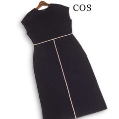 COS コス 秋冬 ノースリーブ ウール ニット ワンピース Sz.S レディース 黒