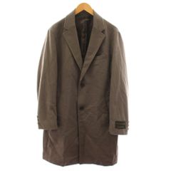 コムサイズム COMME CA ISM チェスターコート ロング アウター L 茶 ブラウン /AN ■MA