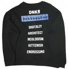 Danke Schon ダンケシェーン 23AW WEB&DEPOT限定 LOGO SWEAT CN ロゴクルーネックスウェット UNS23AW-003 L ブラック トレーナー 裏毛 プルオーバー オーバーサイズ トップス g20810