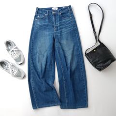 SOMETHING サムシング ハイライズ カーブ テーパード デニムパンツ 日本製 /26A
