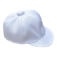 【新品】 niannyyhouse　ぬい服 10cm 野球帽 着せ替え人形衣装 (White)