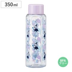 水筒 350ml 六角ブローボトル リトルミイ フラワー 子供用 （ 直飲み プラボトル ダイレクトボトル マグボトル 常温 軽量 クリア BPAフリー 直のみ マグ ボトル スリム 健康 ドリンク クリアボトル ウォーターボトル かわいい )