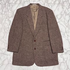 希少【papas harris tweed パパス ハリスツイード  【商品名】ツイード ウール/2Bジャケット テーラードジャケット