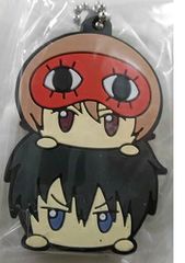 銀魂 お団子シリーズ ラバーマスコット ジャンプショップ限定 土方 十四郎 ＆ 沖田 総悟 グッズ マスコット 스트랩
