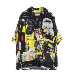 WACKO MARIA (ワコマリア) 24SS JEAN-MICHEL BASQUIAT 開襟半袖シャツ マルチカラー