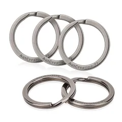 【新品】 [AutCreation] チタン キー ホルダー リング キーリング 軽量 キーホルダー 外徑10mm/15mm/20mm/25mm/30mm シルバー (25mm)