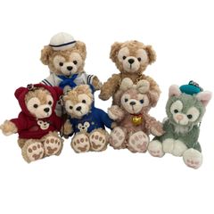 186000 現状品 Disney ディズニー ダッフィー　シェリーメイ　ジェラトーニ　ぬいぐるみ　ストラップ 6点まとめ売り