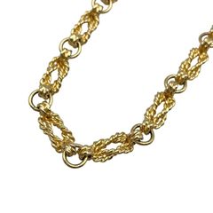 BALMAIN バルマン ネックレス ペンダント アクセサリー ゴールド ツイスト ロープ 刻印 プレート ヴィンテージ メンズ レディース ユニセックス【cc8】
