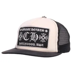 クロムハーツ  TRUCKER CAP/トラッカーキャップ CHパッチクロスボール付メッシュ帽子 メンズ ONE SIZE