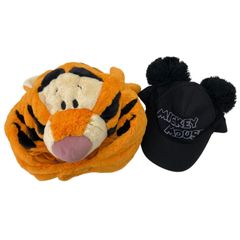 186000 現状品 Disney ディズニー ファンキャップ ミッキーマウス・ティガー 2点まとめ売り