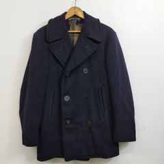 50s U.S.NAVY USN 米軍実物 ピーコート Pコート ダブルブレスト ウール USA製 アンカーボタン ミリタリー 海軍 古着 VINTAGE ネイビー 36 I624