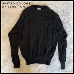 UNITED COLORS OF BENETTON ユナイテッドカラーズオブベネトン イタリア製 ピュアラムウール100% ニット セーター レディース　ヴィンテージ　古着