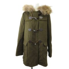 ユナイテッドアローズ UNITED ARROWS ダッフルコート ファー フード L カーキ /RY ■GY81