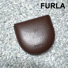 FURLA フルラ 馬蹄型コインケース ダークブラウン レザー 小銭入れ