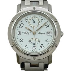 エルメス HERMES クリッパー CL5.710.131 ホワイト ステンレススチール 自動巻き メンズ 腕時計