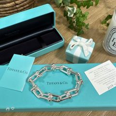 ティファニー　ハードウェアラージリンクブレスレット　20.5cmラージ　シルバー
