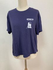UNIQLO ユニクロ MOOMIN'80 半袖 Tシャツ M ネイビー 紺色 ムーミン 80周年 ラウンジセット トップスのみ