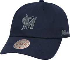 ミッチェルネス レディース アクセサリー 帽子 Mitchell Ness Adult Miami Marlins Navy Late Night Strapback Hat NoColor ネイビー