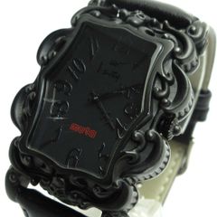 ムータ muta K-SMITH コラボレーション Guardy ガーディー メンズ 髑髏 スカル 黒 MK BK 時計 箱 保証書 クォーツ 稼動品