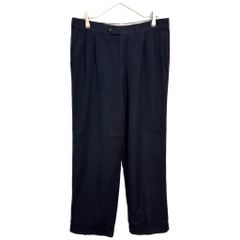 90年代 Burberrys バーバリーズ 2タック スラックスパンツ ブラック メンズ W32 L29相当 중고 古着 Z1216