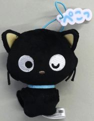 【中古】ぬいぐるみマスコット・ぬいぐるみバッジ チョコキャット がんばれないセリフ付きマスコット 「サンリオキャラクターズ」