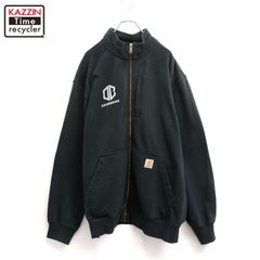 00s Carhartt 지퍼 업 스웨트 트레이너 남성 표기 XL 사이즈